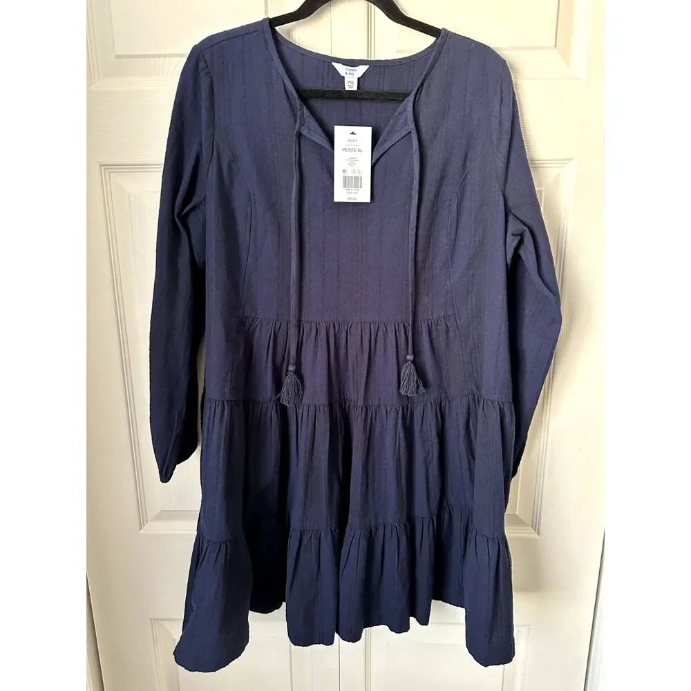 Crown & Ivy PXL Blue Dress - Picture 1 of 4